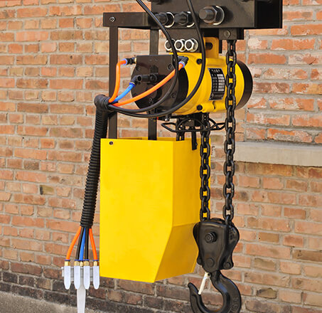 Trolley type air hoist