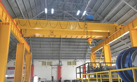 Hoist trolley double girder overhead crane