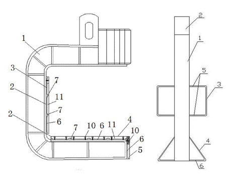 Roll Lifting C Hook drawing