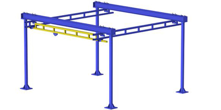 Rigid combined KBK crane