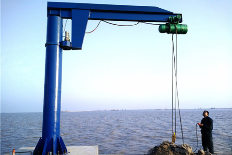 BZ Pillar Jib Crane with CD/MD Electric Wire Rope Hoist