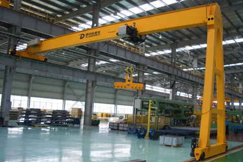 Single Girder Semi Gantry Crane with European Hoist