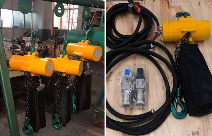 Air hoist and air hoist package