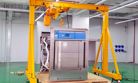 Low headroom electric chain hoist