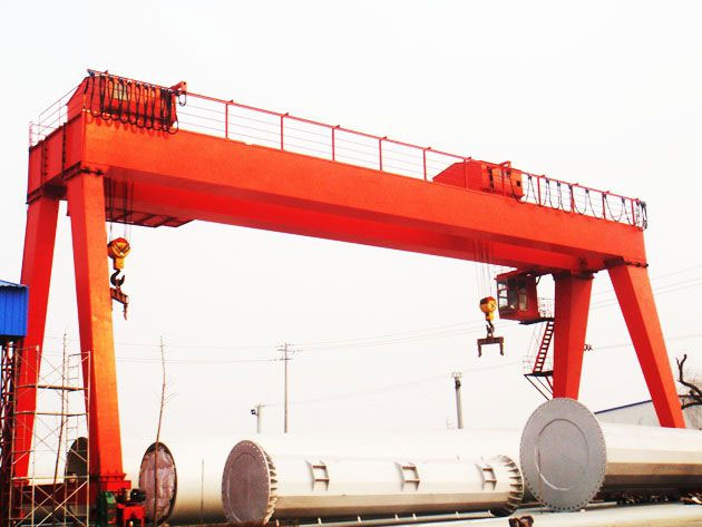 double girder full gantry crane with two trolleys