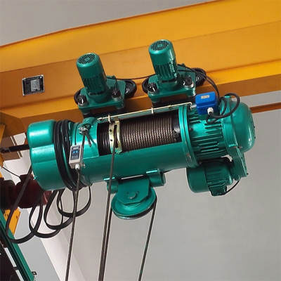 trolley type electric wire rope hoist