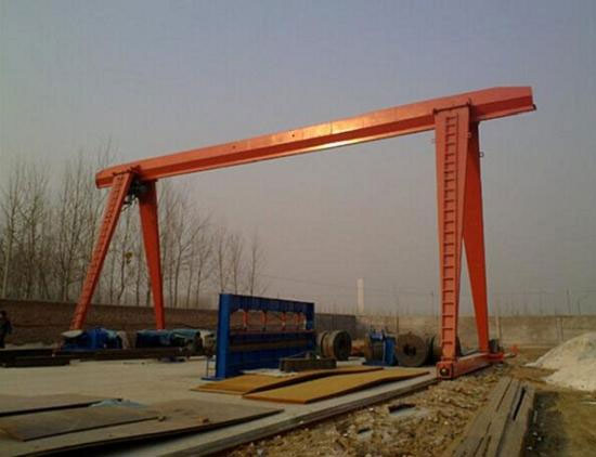 single girder gantry crane with lifting hoists