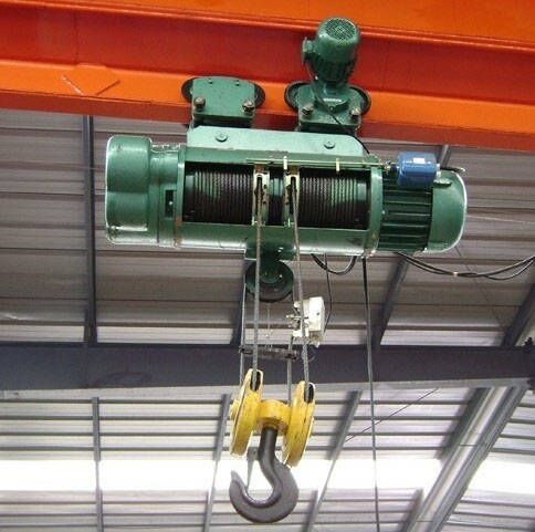 ton electric wire rope hoist with trolley
