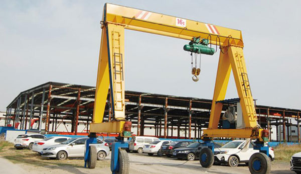 16 ton mobile rubber tyred gantry crane
