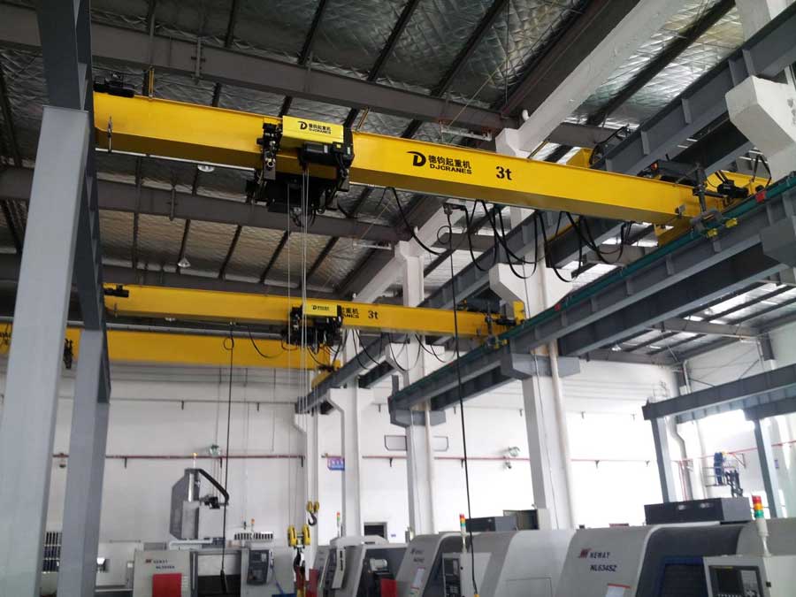3 ton European single girder overhead crane