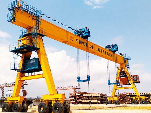 mobile rubber tyred gantry crane