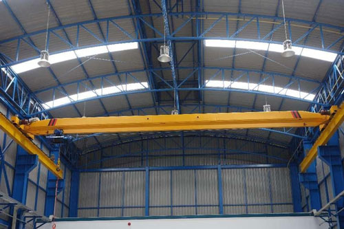 10 ton electric single girder eot crane with electric wire rope hoist