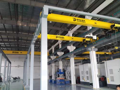 3 ton European single girder bridge crane